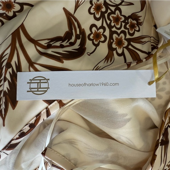 House Of Harlow 1960 Satin‎ maxi Halter Dress NEW - Picture 5 of 7